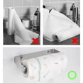thumbnail image 4 of Paper Towel Holder Support for Kitchen Paper Holder Stainless Steel Paper Towel Dispenser Unroller Paper Towel Holder Wall-Mounted Kitchen Roll Holder,, 4 of 5