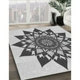 thumbnail image 3 of Ahgly Company Machine Washable Indoor Rectangle Transitional Carbon Gray Area Rugs, 8' x 10', 3 of 7