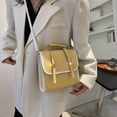 thumbnail image 4 of Bsvklp Mochila De Estudiante De Estilo Preppy Coreano Mochila De Hombro De Cuero Pu (Amarillo) Bsvklp Para estrenar, 4 of 9