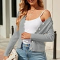 thumbnail image 4 of Wdgfv Womens Lightweight Button Down Cropped Cardigan Sweater Summer Crochet Tops Shrug for Dresses, 4 of 7