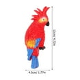 thumbnail image 2 of WASHWEPE Red Resin Parrot Figurine 1Pack For Fish Tank Accessories And present, 2 of 8