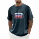 thumbnail image 1 of Tops para hombre, blusas y camisas de cuello redondo y manga corta para hombre, blusas casuales de moda con cuello redondo y manga corta para hombre, blusas de poliéster para hombre, 1 of 4