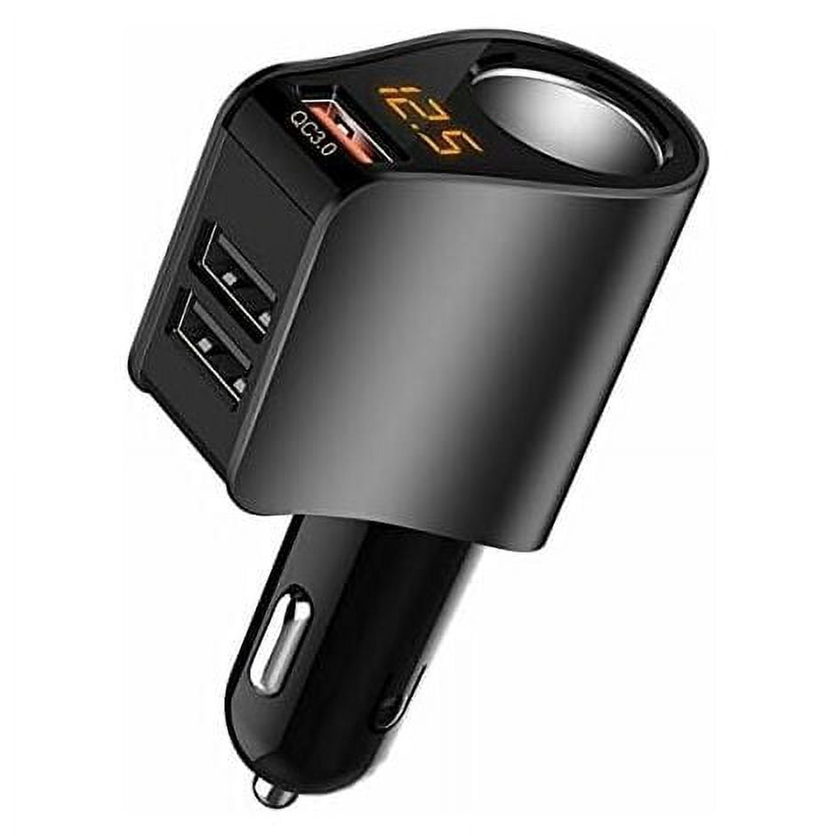 Adaptateur Chargeur de Voiture, Adaptateur Allume-Cigare, Prise USB 3 Ports  et Voltmtre, Compatible avec iPhone 14, 13, 12, 12 Pro Max, iPad -  Walmart.ca