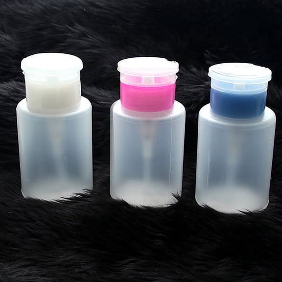 opvise 150ML Nail Art Remover UV GEL Polish Cleaner Pump Polish Dispenser Empty Bottle