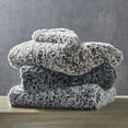 thumbnail image 4 of Inspired Home Zaniya Luxuriously Machine Washable Polyester Knit Throw, 50"x60", Grey, 4 of 5