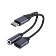 thumbnail image 1 of Flmtop 1PC Adapter USB C to 3.5mm AUX Jack Aluminum Alloy Audio Headphone Cable for Music, 1 of 10