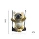 thumbnail image 2 of Swinging Dog Funny Car Mirror Pendant, French Bulldog Car Rear View Mirror Pendant For Car Mirror Doors, Home Or Office, 2 of 5