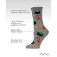 thumbnail image 3 of MeMoi Women's Festive Pumpkin Crew Socks - Womens - Female, 9-11, Medium Gray Heather, 3 of 7