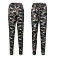 thumbnail image 3 of Lnzyyephy Women's Camouflage Casual Pants, Elastic High Waist Trousers, Hip Pop Sport Slacks, 3 of 8