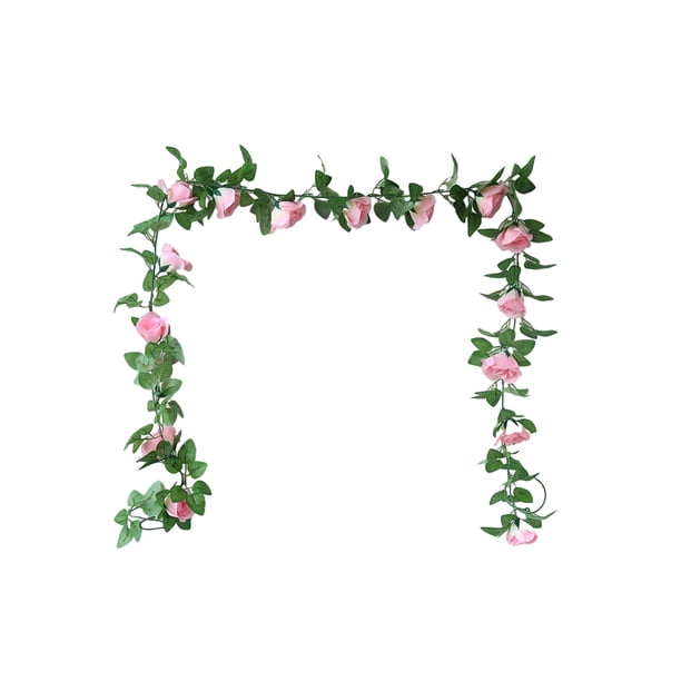 Naiovety Flores de tela de larga duración en la tubería de la oficina Plantas de decoración de tuberías simuladas Además de cualquier Decoración Rosa Rosa