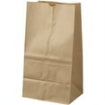 General Supply Duro Fold Top Paper Bag, 25 lbs, Brown, 500 Ct