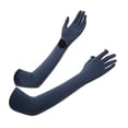 thumbnail image 3 of Cubiertas de brazos en mangas de brazo de enfriamiento 58 cm cómodos guantes de transpirables para gris oscuro, 3 of 8