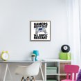 thumbnail image 3 of Stupell Industries Contemporary Simply Restart Gamer Motivation Brown Floating Frame Canvas Art, 18 x 18, by Kim Allen, 3 of 7