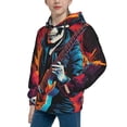 thumbnail image 2 of Daiia Rock Skull Singer for Boys Fashion Hoodies & Sweatshirts with Kangaroo Pocket,Hooded Sweatshirt for Kid, Breathable& Moisture Wicking-Large, 2 of 6