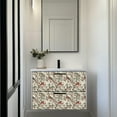 thumbnail image 6 of Mi Alma Removable Vinyl Bird Green Red Backsplash Tile Stickers, 24pcs, 6 of 12
