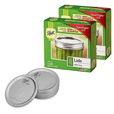lids mouth wide mason jar ball total count packs per pack