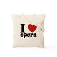 thumbnail image 2 of CafePress - I Love Heart Opera Tote Bag - Unisex Canvas Tote Bag, Beige, 1-Piece, 2 of 8