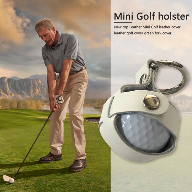 Funda protectora de golf de piel de vaca para deportes de golfsoporte para bolsa de pelota (blanco) Ndcxsfigh Nuevos Originales