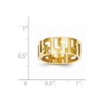 thumbnail image 2 of Solid 14k Yellow Gold Greek Key Wedding Band (8mm) - Size 4.5, 2 of 2