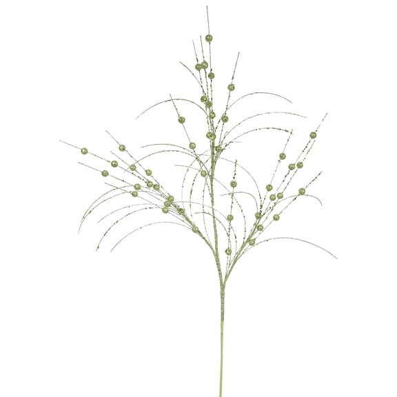 Vickerman 35" Lime Glitter Berry Artificial Christmas Spray. Includes 6 sprays per pack.