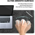 thumbnail image 5 of Topographic Map Large Mouse Pad XXL Black Lines Contour Geographic Extended Large Desk Mat Big Desk Pad 90X40 CM Non-Slip Rubber Base Stitched Edge Long Mousepad,35.4 x 15.7 Inch, 5 of 6