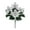 Silver, variant on YAZHPA Artificial Silk Flowers Christmas Poinsettia Bouquets Cone Fern Ivy Festive for Xmas Valentine's Day Holiday Decor, Silver