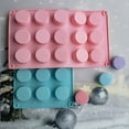 thumbnail image 3 of Cake Mold  Column Shape Reusable Convenient Demoulding 15 Holes Silicone Cake Mold Baking Tool for Gifts, 3 of 8