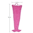 thumbnail image 5 of Catalonia Mermaid Tail Fleece Blanket for Teen Girls with Anti-slip Neck Strap and Wave Pattern, Soft Sleeping Bag for All Seasons, Pink, 66.5" x 22.5", 5 of 7