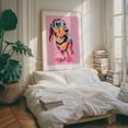 thumbnail image 5 of Rainbow Pup - India Illustration Pop Art Dog Modern Art Whimsical Animal Abstract Unframed Wall Art Print 24 x 32 inches, 5 of 13