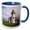 Blue/White, variant on 3drose, Point Robinson Lighthouse, Maury Island, Near Seattle, Wa, Usa, 11oz Magic Transforming Mug
