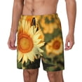 thumbnail image 1 of Fotbe Golden Sunflower In Field Traje de Baño para Hombre – Shorts de Natación de Secado Rápido con Forro y Bolsillos-XX-Large, 1 of 6