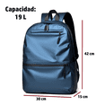 thumbnail image 3 of Mochila versátil Boclier 19L para laptop Cuero sintético impermeable azul cobalto, 3 of 6