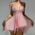 thumbnail image 4 of zuwimk Nightgowns For Women,Women's Sleeveless Lace Trim Nightgown Spaghetti Strap Cami Night Dress Sleepwear RD2,S, 4 of 5