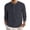 Navy_007, variant on Mens Henley Neck Waffle T-Shirts Casual Long Sleeve Button Up Ribbed Pullover Sweatshirts Tops Cyan 2XL
