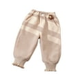 thumbnail image 2 of KYAIGUO Girls Winter Sweat Pants for Kids Baby,1-7Y Toddler Thick Sweatpants Fleece Casual Pants New Winter Warm Athletic Jogger Pants, 2 of 7