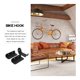 thumbnail image 3 of 1 colocación de la pared de la pared Pedal de montaje de montura de montura de montura de bicicleta de interior Pedal de pared de la pared del pedal, 3 of 3