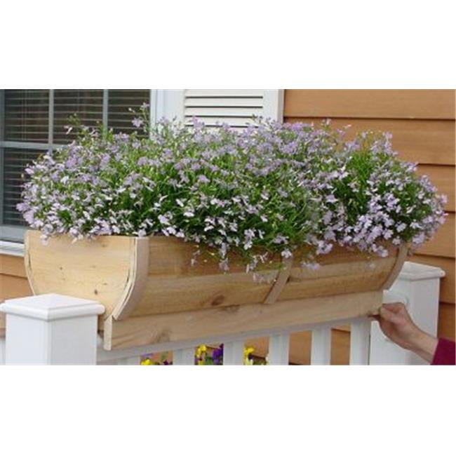 28 in. Deck Rail Planter
