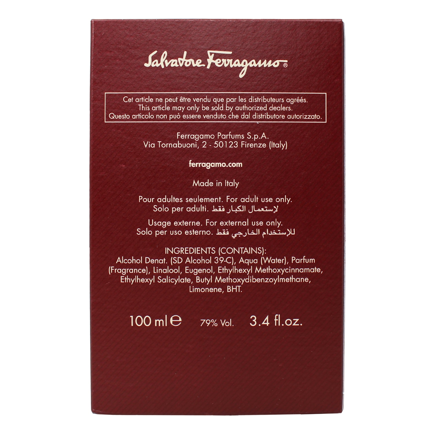 Salvatore Ferragamo Pour Homme Eau de Toilette, Cologne for Men, 3.4 Oz