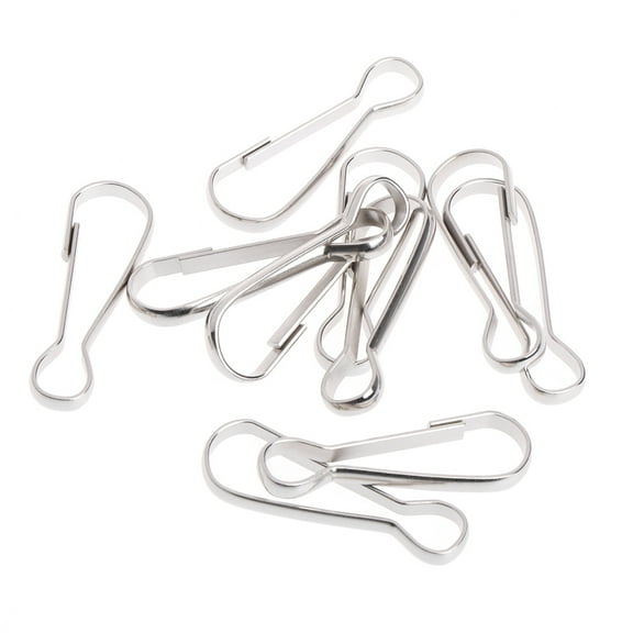 UNTERING Toy Hook Bird Parrot Toy Parts 10 Packs Stainless Steel Hooks Reusable Metal Connector for Small Animals Hanging