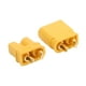 thumbnail image 4 of Conector macho hembra XT30U, pieza de enchufe chapada en oro para batería Lipo RC, coche, aviones, modelo de barco, 4 of 8