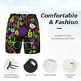thumbnail image 4 of Kdxio Black Head African Woman Print Men'S Swim Trunks With Compression Liner 7 Inch Inseam Quick Dry Swim Shorts, 4 of 7