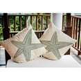 thumbnail image 3 of E by Design Large Starfish Nautical Indoor/Outdoor Throw Pillow, 3 of 3
