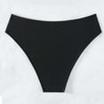 thumbnail image 7 of Bikini Briefs for Women High Waisted Seamless Cheeky Thongs Waterproof Hollow Out Ruched Swimwear Bottom, 7 of 7
