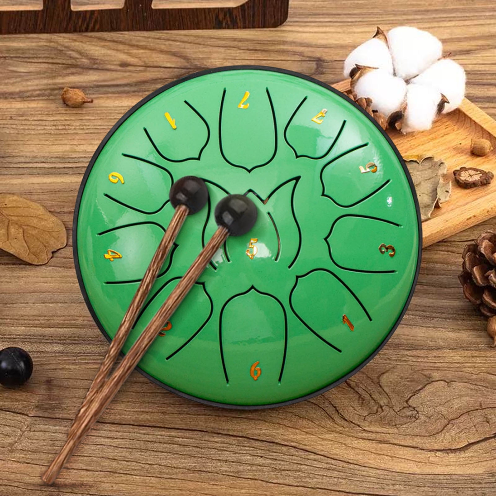 Rain Drum for Outside 11 Note 6 Inch Rain Drum for Garden, Steel Tongue Drum Rain Chime,Chakra Drum for Rain, Outdoor Handpan Drum,steel tongue drum,Rain Drums Adult Hand Disc Drum