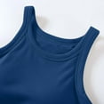 thumbnail image 5 of Fartey Camis Top for Women Built in Bra Spaghetti Strap Workout Yoga Shirts Basic Solid Color Padded Tank Tops 2025 Summer Going Out Tanks Blue L, 5 of 7