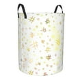 thumbnail image 3 of YFYANG Waterproof Laundry Hamper, Yellow Line Graffiti Laundry Basket Oxford Fabric with Handle Foldable, S, 3 of 8