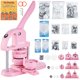 thumbnail image 1 of Button Maker VEVOR 3 en 1 25/32/58 mm con 300 piezas de repuesto, color rosa, 1 of 7