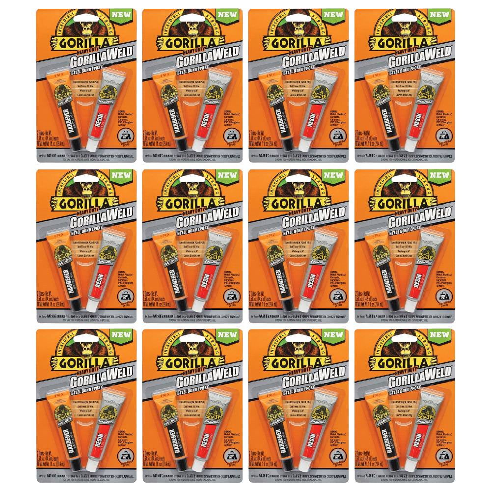 Gorilla Epoxy GorillaWeld Steel Bond Two Part Adhesive Resin 0.5 fl oz