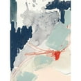 thumbnail image 3 of Barnes, Victoria 12x14 Black Modern Framed Museum Art Print Titled - Ash Blue and Crimson I, 3 of 5
