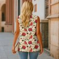 thumbnail image 5 of Uorisanigo Bird Flower Christmas Women's Vest Jacket with Pockets Open Front Sleeveless Blazer Vest for Women Lightweight Waistcoat Vests Fashion Size S, 5 of 7
